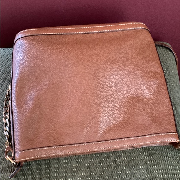 Nordstrom Women's Brown Leather Chain-Detail Crossbody Bag - Picture 3 of 12